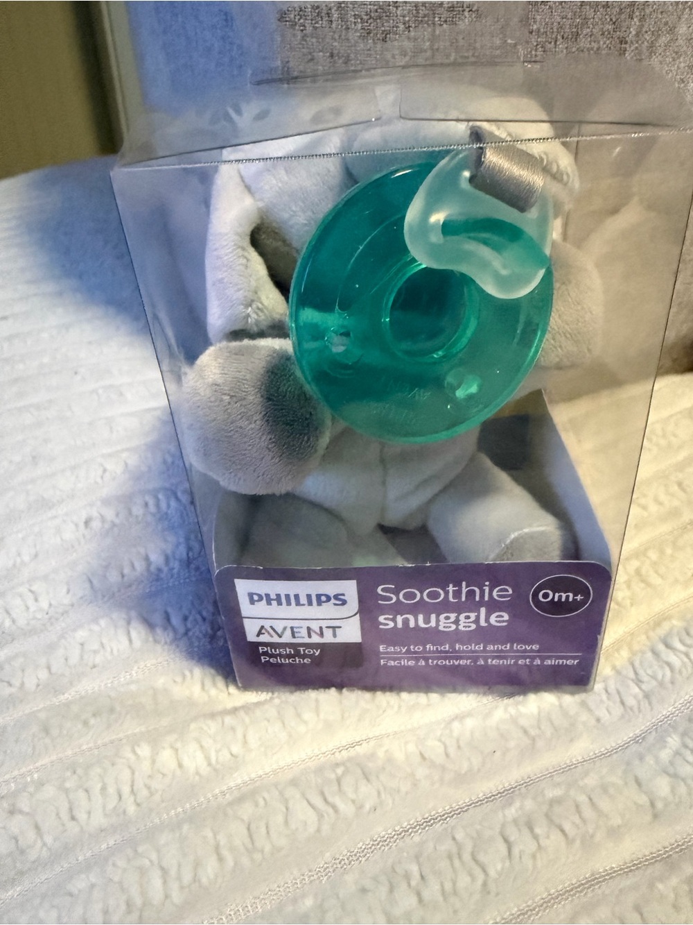 Specifiers Soothie Snuggle Plush Toy with Teether - Gray and Teal